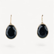 Cat's eye hook earrings
