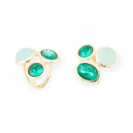 Cat's eye ring with crystals