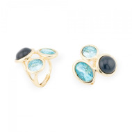Cat's eye ring with crystals Cat's eye ring with crystals