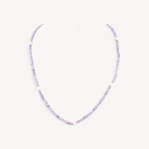 Kaklarota ar 925 sudraba aizdari, violeta